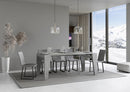 Consolle Allungabile 90-196x42x77 cm in Nobilitato Grigio