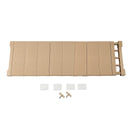 Mensola Estensibile per Armadi 35 x 72,5-125 cm Scaffale Salvaspazio in ABS Beige