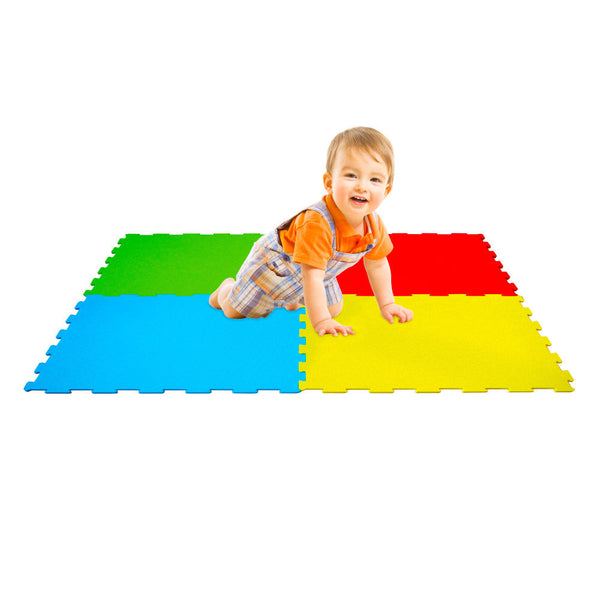 Tappeto Puzzle 4pz per Bambini Componibile Mega Quadrotti Multicolore online