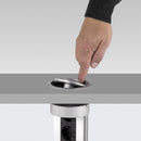 Multipresa con USB in Alluminio Emuca 