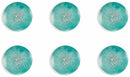 Set 6 Piatti Piani Ø27x2,5 cm in Porcellana Villa d'Este Home Tivoli Marea Dots