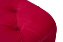 Puff Chantal Bordeaux 149,5x40,5x43 cm Velluto Sintetico e MDF e Spugna Bordeaux