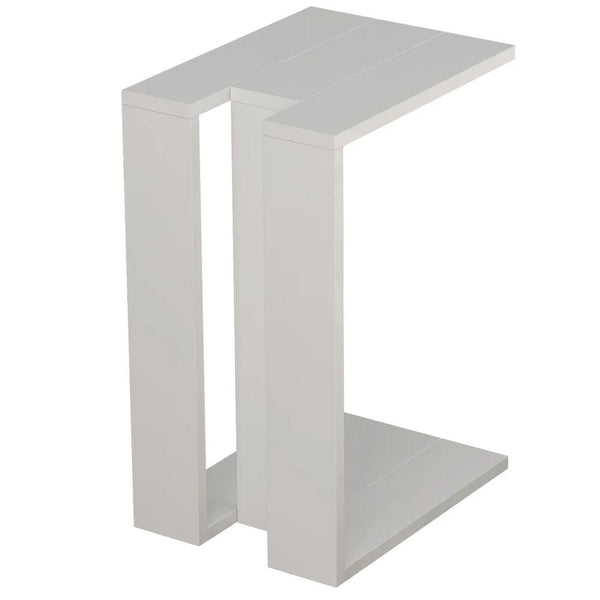 prezzo Tavolino da Caffè per Soggiorno 57x40x30 cm Laterale Divano in Legno MDF Bianco