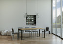 Consolle Allungabile 90-300x40x77 cm in Nobilitato Marrone