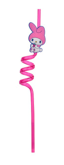 Set 48 Cannucce Riutilizzabili per Bambini Hello Kitty in Plastica