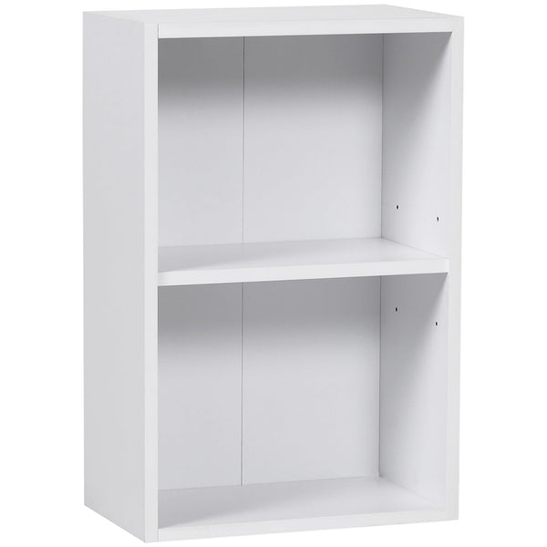 prezzo Mobiletto Libreria con Ripiano in Legno Bianco 40x24x61 cm