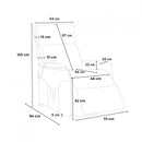 Poltrona Alzapersona Elettrica 1 Motore 73x94x103 cm in Tessuto Grigio