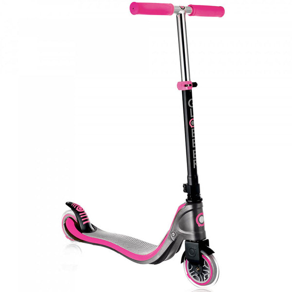 acquista Monopattino 2 ruote Doppia Iniezione 3 Altezze Max 100Kg Globber Flow 125 Grigio/Rosa