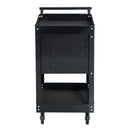 Carrello Porta Attrezzi da Officina Professionale Cassettiera in Lamiera Nero 68x46x88 cm 