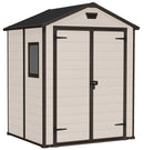 Casetta da Giardino Porta Attrezzi 185x152x226 cmin Resina Effetto Legno Keter Manor 6x5 Beige