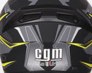 Casco Integrale per Scooter Visiera Lunga CGM Tampere Mach 2 316G Giallo Fluo Opaco Varie Misure