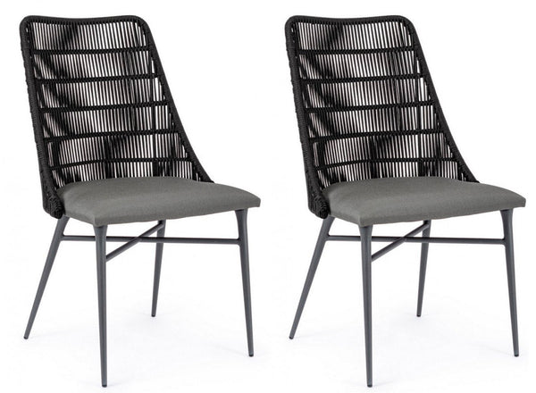 prezzo Set 2 Sedie 54x57x90h cm Tablita Antracite