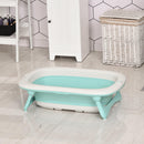 Vaschetta Bagnetto per Neonati Antiscivolo Pieghevole con Scarico   Verde