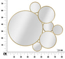 Specchio Glam Color 81x7,5x73 cm in Ferro Oro