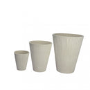 Vaso Medio Iris Ø29x36 cm in Fibra sintetica Bianco