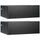 Set 2 Comodini Sospesi 1 Cassetto 40x30x15 cm in Legno Truciolare Nero