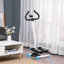 Stepper con Manubrio Monitor LCD 55x44x108A cm Bianco e Blu  