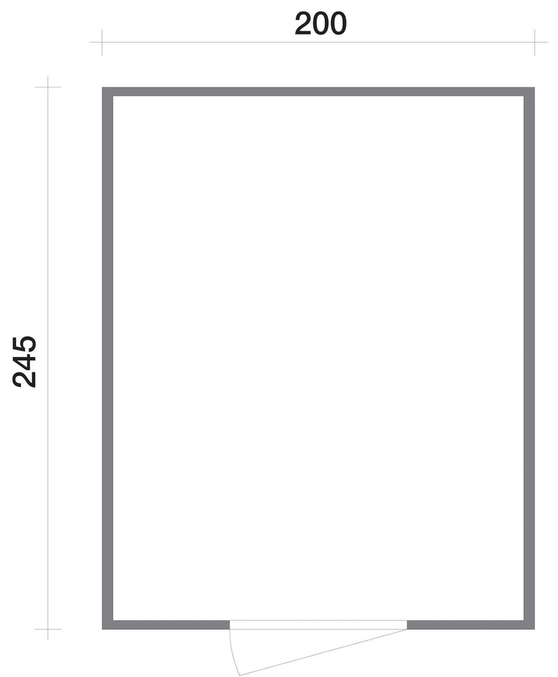 Casette Box da Giardino in Legno Porta Utensili 200x245x214 cm con Porta e Finestra Ecla Noce