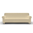 Copridivano 1, 2 E 3 Posti Elasticizzato in Tessuto Panna