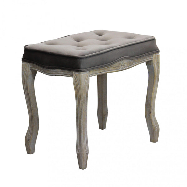 online Sgabello Marly 50x36x47 h cm in Velluto Tortora
