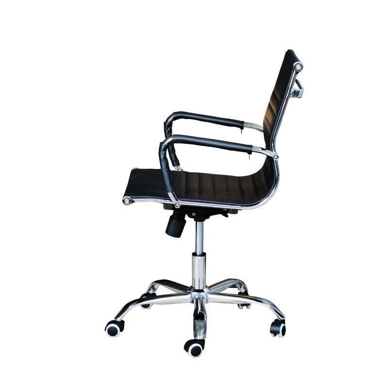 Sedia Poltrona Direzionale da Ufficio in Similpelle Itamoby Lux B Nera