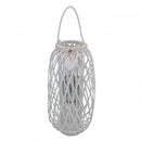Lanterna Caroline   in Vimini Bianco
