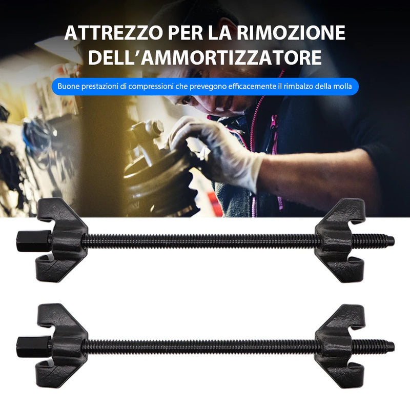 Attrezzi per Montaggio e Smontaggio Ammortizzatori per Auto Moto 38 cm in Acciaio Nero