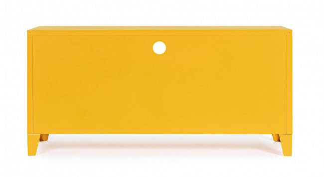 Mobile TV con 2 Ante 40x120,5x58,5 cm Cambridge in Acciaio Giallo