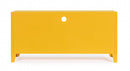 Mobile TV con 2 Ante 40x120,5x58,5 cm Cambridge in Acciaio Giallo