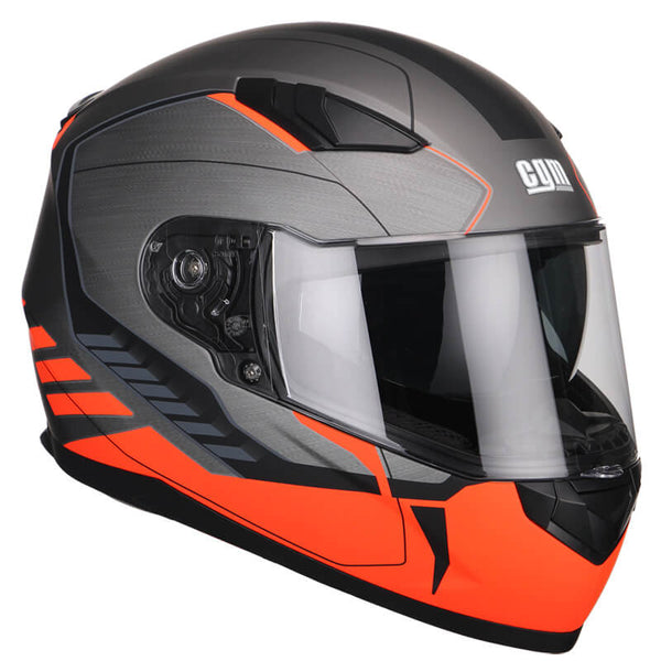 Casco Integrale per Scooter Visiera Lunga CGM Silverstone 317G Arancione Fluo Opaco Varie Misure acquista