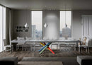 Tavolo Allungabile 160-420x90x77 cm Volantis Cemento