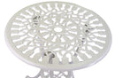 Set Tavolo e 2 Sedie da Giardino in Alluminio Parma Bianco