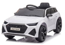 Macchina Elettrica per Bambini 12V con Licenza Audi RS6 Bianca
