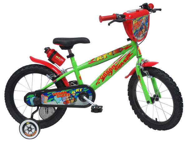 sconto Bicicletta per Bambino 16" 2 Freni  Urban Skate Verde