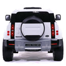 Macchina Elettrica per Bambini 12V con Licenza Land Rover Defender Bianca