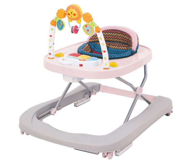 Girello per Bambini 3 Altezze Zibos Arco Candy Rosa