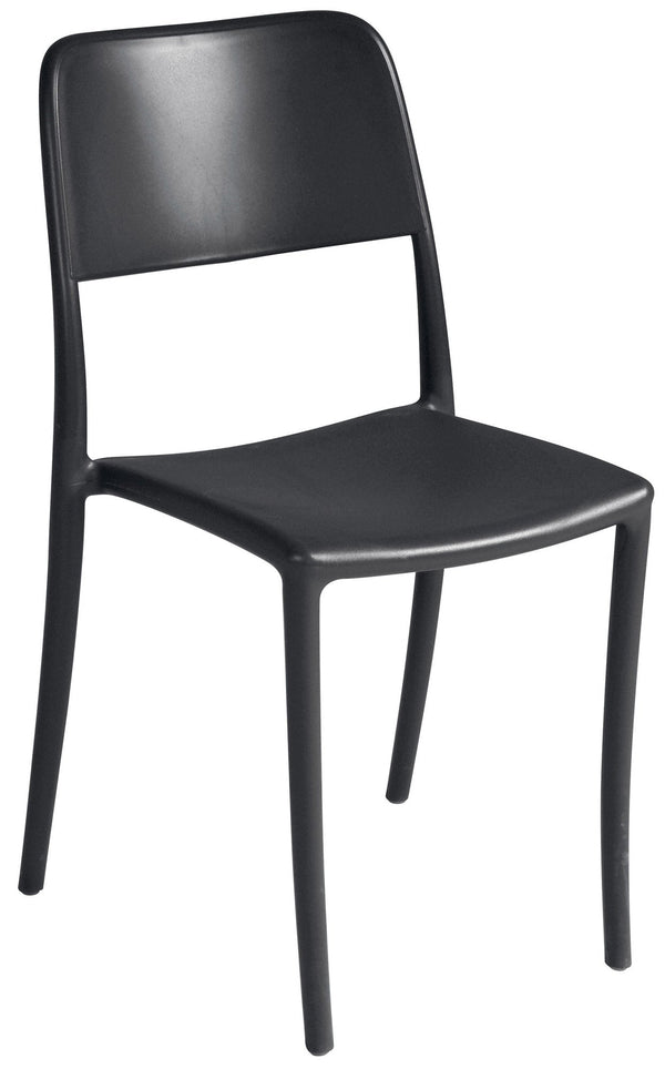 Sedia Impilabile da Giardino 44x53x83 cm in Polipropilene Antracite acquista