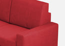Divano 2 Posti 148x85x85 cm Sakar in Tessuto Rosso