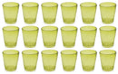 Set 18 Bicchieri Ø9x10 cm in Vetro Villa d'Este Home Tivoli Cancun Lime