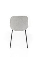 Set 4 Sedie 57x46xH80 cm in Tessuto Eva Grigio Chiaro