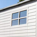 Casetta Box da Giardino Porta Utensili 206x280 cm in Polietilene Grigio