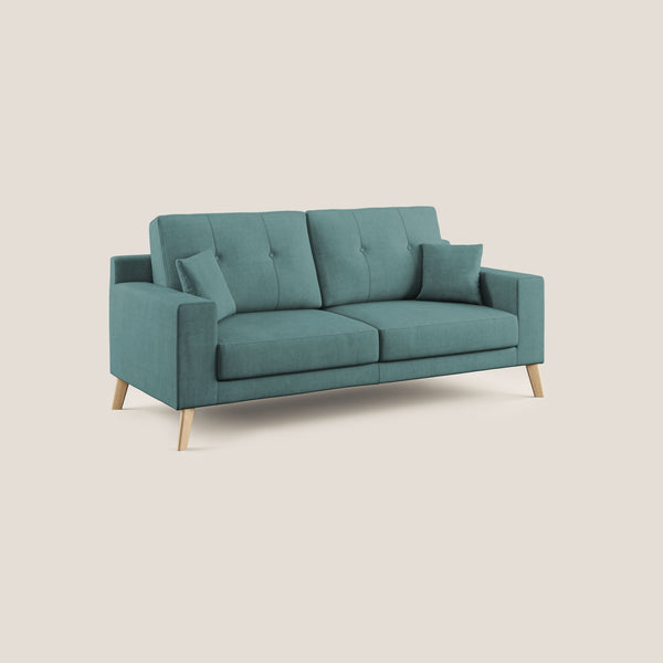Divano 2 Posti 166x95x91 cm in Tessuto Petrolio prezzo