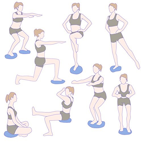 Cuscino Oscillante Ø35 cm per Esercizi Posturali Blu