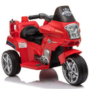 Moto Elettrica Polizia per Bambini 6V  Police Rossa