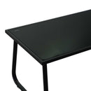 Set Salotto da Giardino Divano 2 Poltrone e Tavolino in Metallo Jewell Antracite