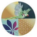 Set 6 Sottobicchieri 10x10x1 cm  in Ceramica VdE Tivoli 1996 Parrot