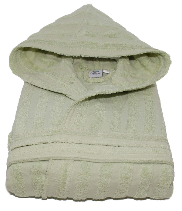 sconto Accappatoio in Spugna 100% Cotone Sally Lines Verde Chiaro