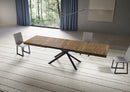 Tavolo Allungabile 200-304x90x77 cm Niket Noce Gambe Antracite