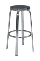 Sgabello Bar 50x80x32 cm in Alluminio e Acciaio