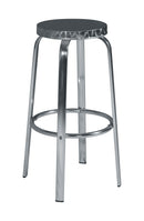 Sgabello Bar 50x80x32 cm in Alluminio e Acciaio